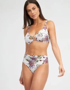 Nuria Ferrer Jasmine Underwired Bikini Top - White Floral Best