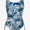 Charmline Jean Breeze Inclusive Fit Adjustable Leg Swimsuit - Denim White Online