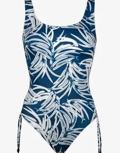 Charmline Jean Breeze Inclusive Fit Adjustable Leg Swimsuit - Denim White Online