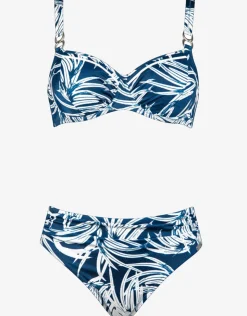 Charmline Jean Breeze Underwired Bikini Set - Denim White Fashion