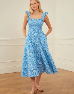 Pink City Prints Jessica Dress - Azure Rose Online