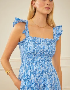Pink City Prints Jessica Dress - Azure Rose Online