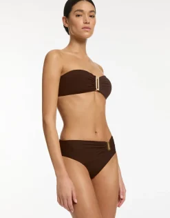 Jets et Bandeau Bikini Top - Chocolate Sale