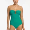 Jets et Bandeau Swimsuit - Mineral Green New