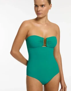 Jets et Bandeau Swimsuit - Mineral Green New