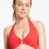 Jets et D DD U Trim Halter Bikini Top - Cherry Clearance