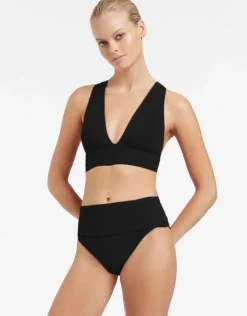 Jets et Fold Down Bikini Pant - Black Best