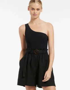 Jets et High Waist Short - Black Discount