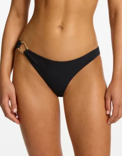 Jets et Lien Trim Hipster Bikini Pant - Black New