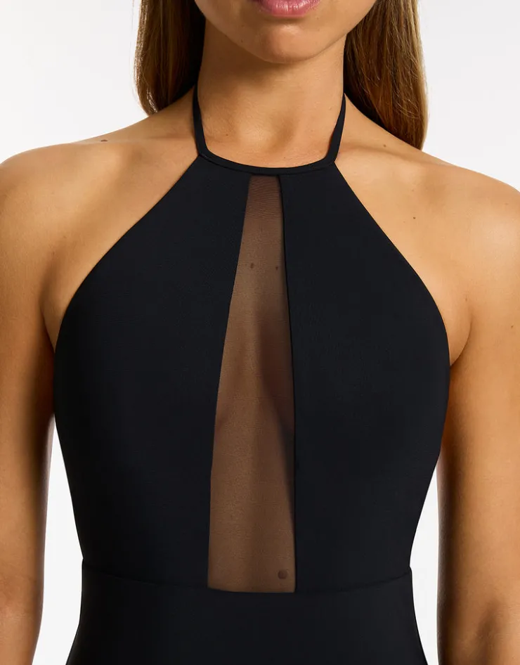 Jets et Lure High Neck Swimsuit - Black Sale