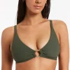 Jets et Trim C-D Bikini Top - Olive Fashion