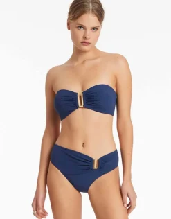 Jets et U Trim Bandeau Bikini Top - Pacific Blue Online