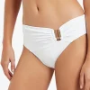 Jets et U Trim Mid Bikini Pant - White Fashion