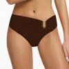 Jets et U Trim Mid Bikini Pant - Chocolate New