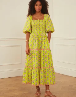 Pink City Prints Jodhpur Dress - Lime Tulip Best