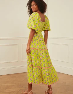 Pink City Prints Jodhpur Dress - Lime Tulip Best