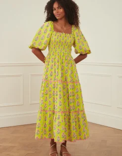 Pink City Prints Jodhpur Dress - Lime Tulip Best