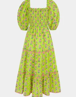 Pink City Prints Jodhpur Dress - Lime Tulip Best
