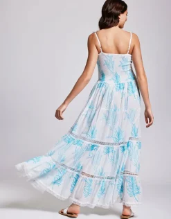 Iconique Joy Strappy Maxi Dress - Turquoise Sale