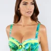 Nuria Ferrer Jungle Balcony Bikini Top - Green Online
