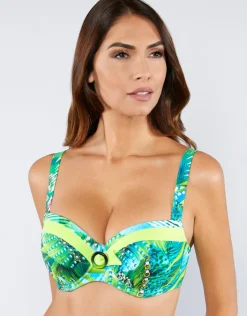 Nuria Ferrer Jungle Balcony Bikini Top - Green Online