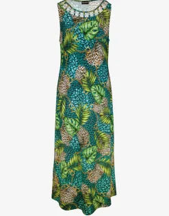 Charmline Jungle Jewels Midi Dress - Mangrove Forest Fashion