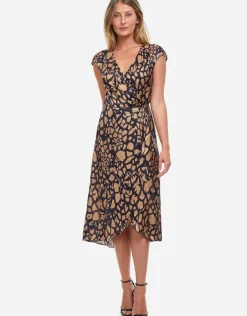 Gottex Jungle Queen Wrap Dress - Brown/Black Sale