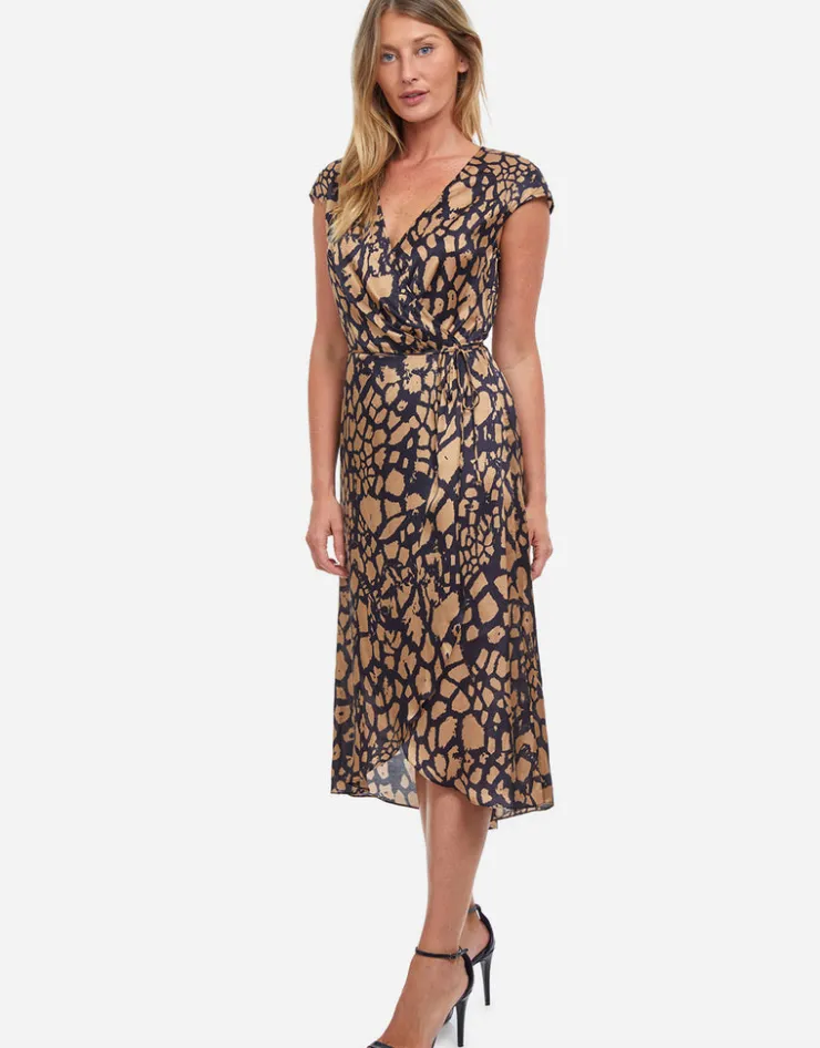 Gottex Jungle Queen Wrap Dress - Brown/Black Sale