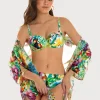 Roidal Jungle Underwired Balcony Bikini Set - Jungle Print Fashion
