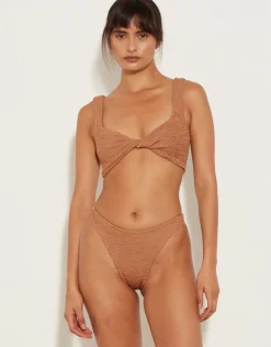 Hunza G Juno Bikini Set - Metallic Cocoa Best