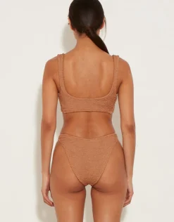 Hunza G Juno Bikini Set - Metallic Cocoa Best