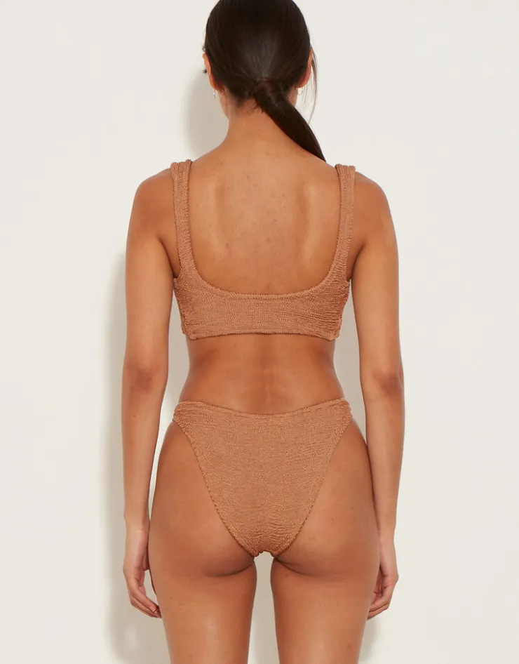 Hunza G Juno Bikini Set - Metallic Cocoa Best