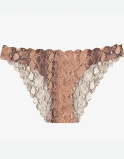 PQ Swim Kaa Reversible Seamless Wave Full Bikini Pant - Animal Discount