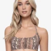 PQ Swim KaaReversible Seamless Wave Bikini Top - Animal Online