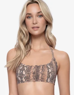PQ Swim KaaReversible Seamless Wave Bikini Top - Animal Online