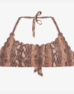 PQ Swim KaaReversible Seamless Wave Bikini Top - Animal Online
