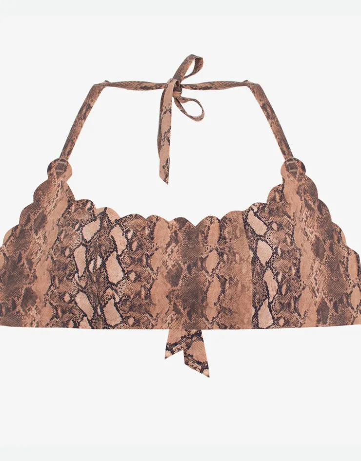 PQ Swim KaaReversible Seamless Wave Bikini Top - Animal Online