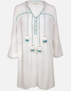 Watercult Kaftan Tunic - White and Blue New