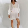 Watercult Kaftan Tunic - White and Pineapple Online
