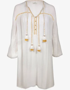 Watercult Kaftan Tunic - White and Pineapple Online