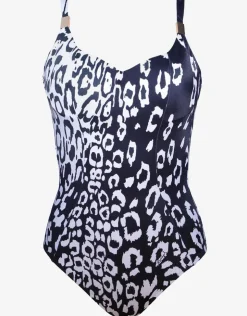 Roidal Kalina Wrap Swimsuit - Black and White Outlet
