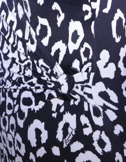 Roidal Kalina Wrap Swimsuit - Black and White Outlet