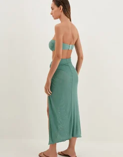 ViX Paula Hermanny Karen Midi Skirt - Seaglass Best
