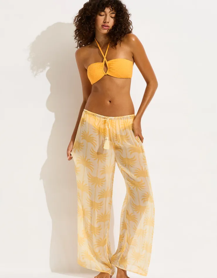 Seafolly Kasbah Beach Pants - Ecru Clearance