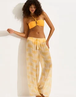 Seafolly Kasbah Beach Pants - Ecru Clearance