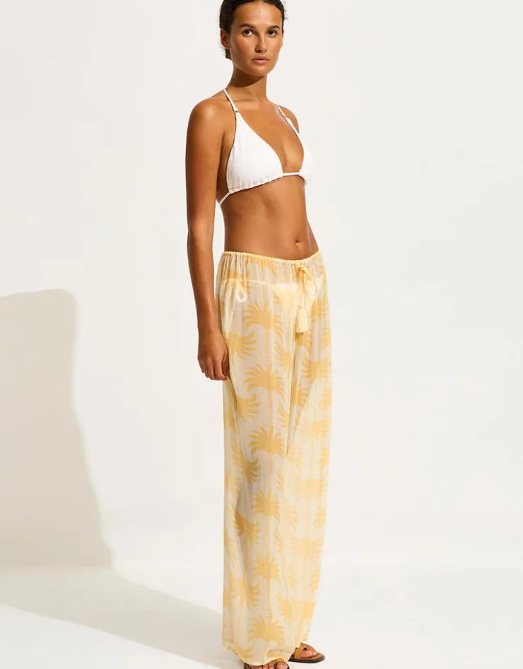 Seafolly Kasbah Beach Pants - Ecru Clearance