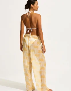 Seafolly Kasbah Beach Pants - Ecru Clearance