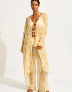 Seafolly Kasbah Beach Pants - Ecru Clearance
