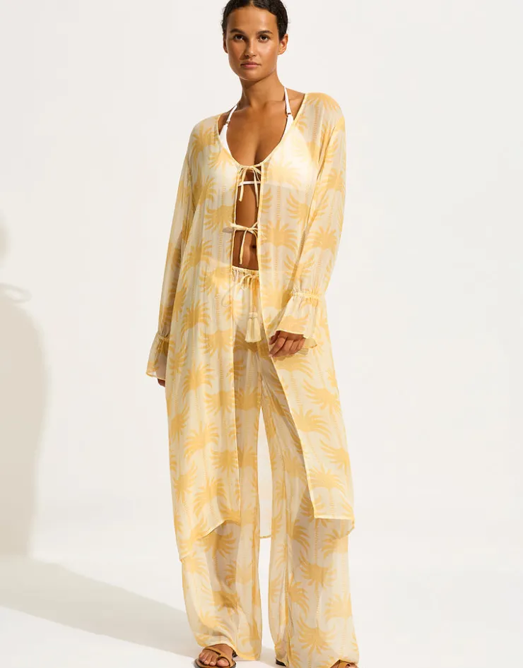 Seafolly Kasbah Beach Pants - Ecru Clearance
