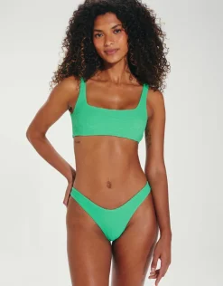 ViX Paula Hermanny Kayla Giulia Bikini Pant - Green Best